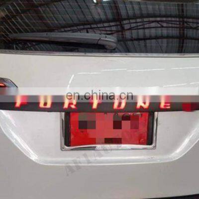 New Chromed Car Rear Molding Trim Led Trunk Lid Light For Fortuner 2016-2019 Year