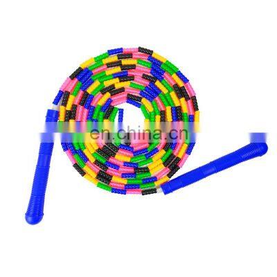 Colorful Skipping Rope Adjustable Rope Soft Bead Bamboo Joints Fat-Burning Exercise For Adults Children for home Gym Fitness