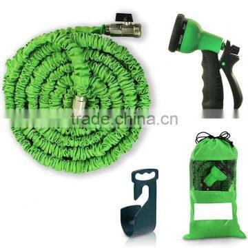 Expandable Garden Hose - 50 ft. Retractable, Lightweight & Flexible - 8 Pattern Function Watering Nozzle Gardening Spray