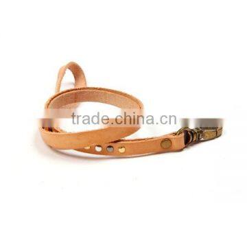 New Arrival Brown Key Holders Leather Strap Hang Around Neck Cheap Custom Leather Mobile Phone Key Chain photo-2