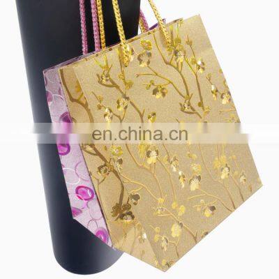 Factory Outlet Sale Custom Logo luxury Bronzing gift bag paper