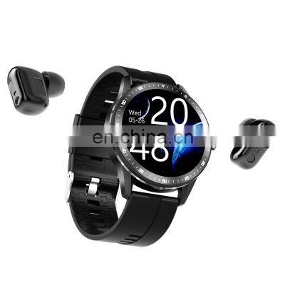 New Design Water-Resistant Smart Watch Earphone Heart Rate Blood Pressure Monitor x7 Smart Watch Earbuds for Women Men