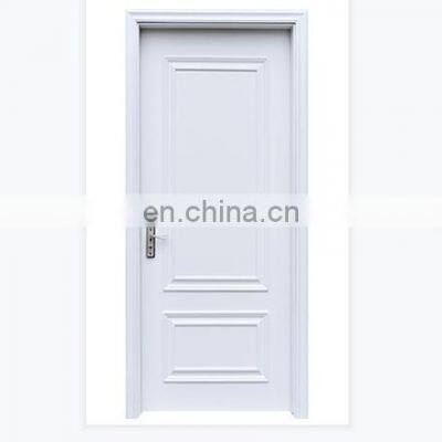 Simple white paint interior MDF bedroom door