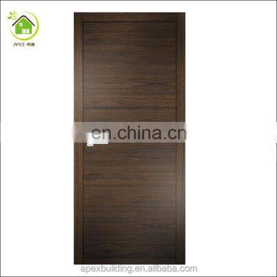 Cheap commercial dark modern flush prehung internal solid core interior office simple design wood doors