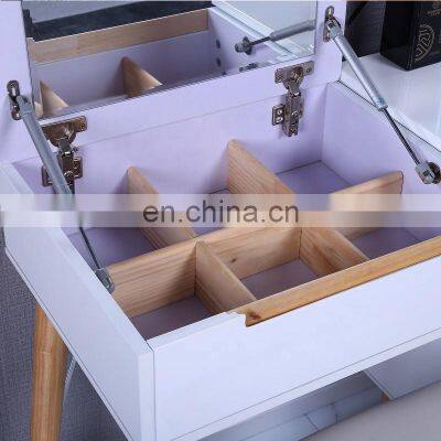 Dresser Density Board Particle Board Veneer Melamine Dressing Table With Mirror Drawer Cabinet Chair photo-3