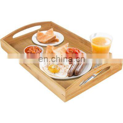 2019 custom new design bamboo serving tray for food