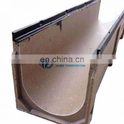 Customized U type frp molded drain channel rainwater drain channel road drainage channel