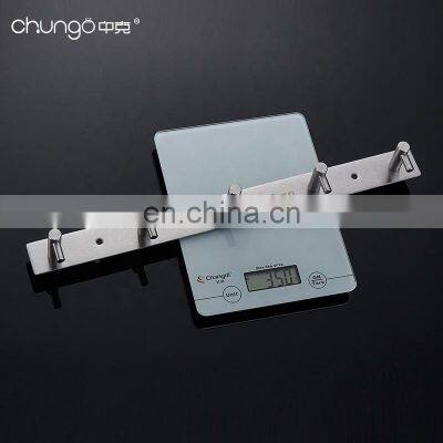 Stainless Steel Wall Mount Bathroom Accessories Double Sided Adhesive Robe Coat Clothing Towel Wall Hooks photo-4