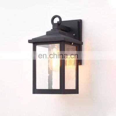 Simple European outdoor door waterproof villa garden tea house Chinese style hotel antique wall lamp