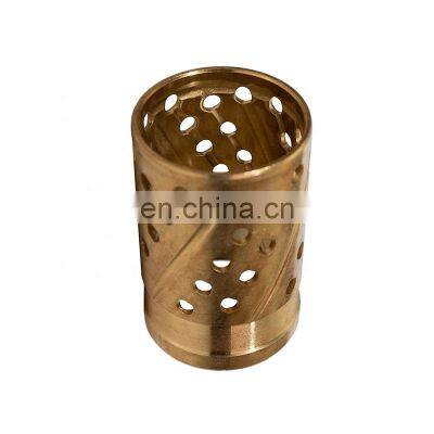 Wrapped Bronze Bushing Made of Copper Alloy With Round Oil Holes For Construction Machinery and Machine Tool.