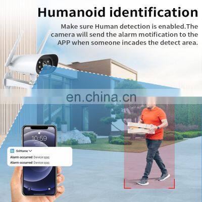 5G WIFI Security Bullet IP Camera 4MP HD CCTV Wireless 4X Digital Zoom Full Color Night Vision Surveillance Cam Two-Way Audio photo-5