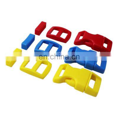 High Quality Polypropylene Colorful Plastic Curved Contoured Side Quick Release Buckle For Belt Dog Collar