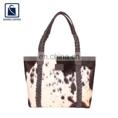 Bulk Quantity Supplier of Trendy Design Cotton Lining Material Wholesale Women Genuine Leather Handbag