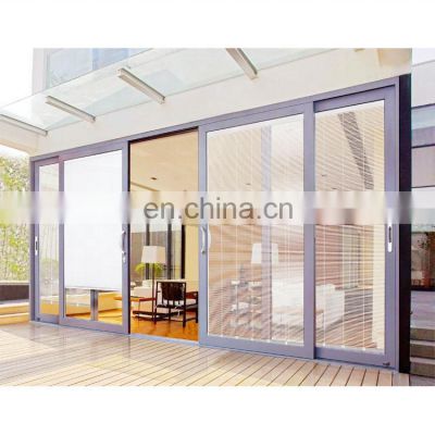 USA America standard hurricane proof impact commercial sliding doors for sale