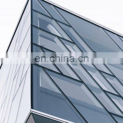 Aluminum Glass Curtain Wall For Office Buildings wall mounted electric curtains