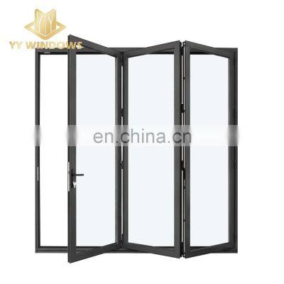 R&D manufacturer NFRC residential hurricane impact proof aluminium bifold door storm resistant protection patio bi folding door