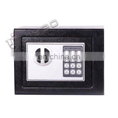 High Quality Black Metal Hidden Seceret Storage Jewelri Portable Deposit Bank Cash Small Safe Box With Electron Safe Lock photo-2