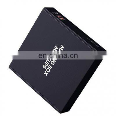 Черный роскошный гофрированный коробчатый посылочный ящик, коробка для волосных пряжек photo-5