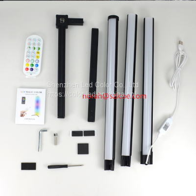 Smart Control Modern Style RGB Corner Floor Lamp for Living Room Decoration photo-2