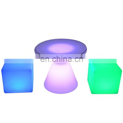 mobile bar led cocktail table square vip stools cube led outdoor furniture for event party