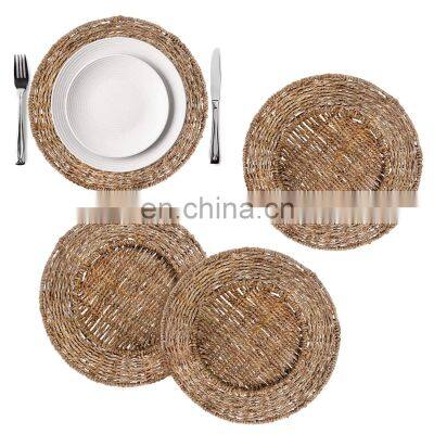 Woven Seagrass Placemat Suitable for cups, plates and wall decor basket wholesale Handwoven in Vietnam