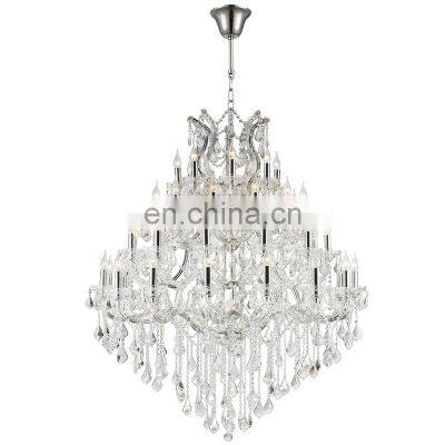 Hight quality K9 gold traditional maria theresa large hotel luxury chain crystal chandelier