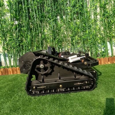 Affordable remotely controlled tracked lawn cutting machine for sale with best price