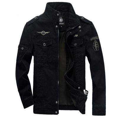 Denim Fashion Color Casual Sports Windproof Men's Long Sleeves Loose Jacket photo-6