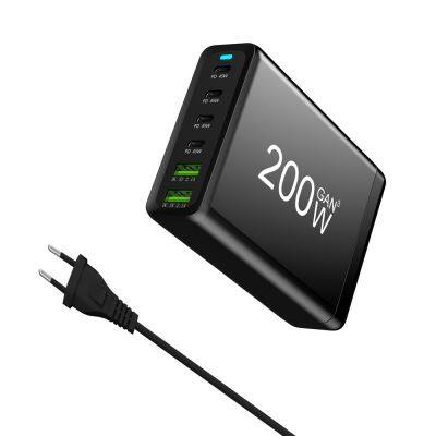 GaN Charger 200W USB C Wall Charger Station PD Fast Charging For IPhone Samsung Xiaomi For Best Hot Seller Product On Amazon photo-5