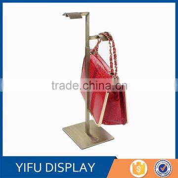 wholesale metal antique bag hanger stand, handbag display rack