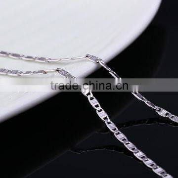 2015 Simple Design Fashion Jewelry Rhodium Plated Cheap Chain Necklace photo-3