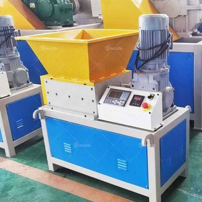 Small Scrap Metal Crusher Solid Waste Plastic Bottle Two Shaft Mini Shredder Metal Shredder Machine