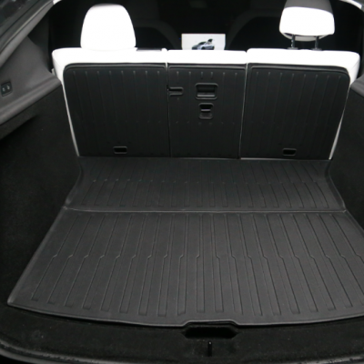 EVGOGO Custom Thermoformed Cargo Mat Set for 2025 Model Y - Lychee Grain TPE Material with Anti-Slip Backing (Unified Trunk Protection)