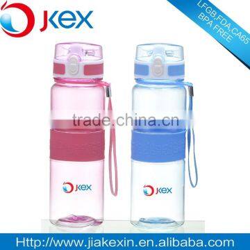 Plastic Sports Water Bottle With Silicone Sleeve photo-3