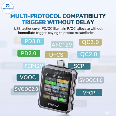 FNIRSI FNB-C2 4-50V Voltage Ampere Meter With 20-bit High-Precision ADC photo-3