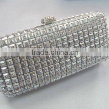 mesh crystal evening clutch bags