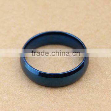 Blue Color Titanium Stainless Steel Ring photo-3