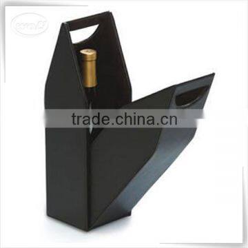 Luxury storage display pu leather wine gift box for 2 bottle                        
                                                                                Supplier's Choice