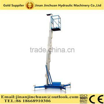 aluminum single mast hydraulic scissor lift/aluminum lift table