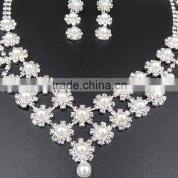 2016 Beads Jewelry Set Bridal Diamond Beads Exquisite Necklace Earring Set Supplier's Choice photo-2