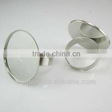 26mm round finger ring with plate,fashion ring