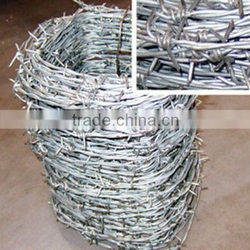 SWG factory price electro galvanized barbed wire