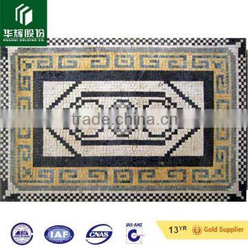 water jet marble modern house dinning flooring carpet design