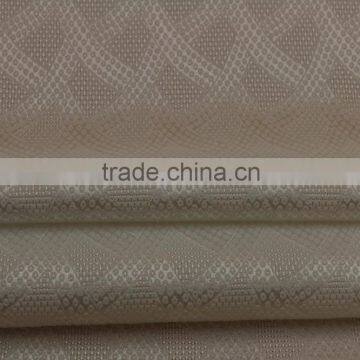 2017 Spring Wholesale Women Shirt Poly Spandex Weft Stretch Shinny Jacquard Fabric photo-4