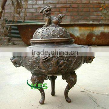 Bronze censer for temple decoration