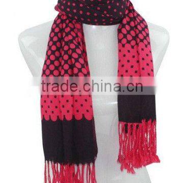 polka dot viscose scarf