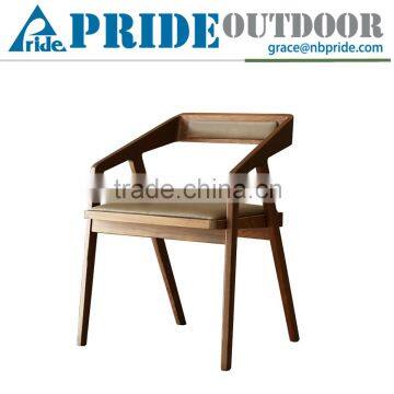 High Quality Wood Backrest Armrest Retro Relaxing Dining Room Chair Furniture