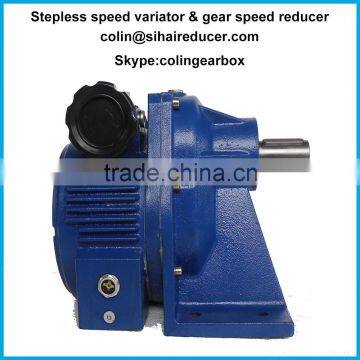 Stepless speed variator and gear speed reducer