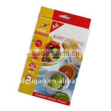 A6 Glossy Photo Paper Inkjet Paper