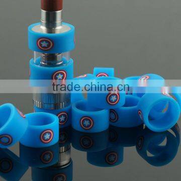 Ecig Accessories Captain America silicone band for e cig vapor band custom silicone rubber vape band in stock